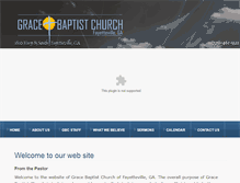 Tablet Screenshot of gracebaptistfayetteville.com