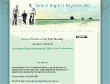 Tablet Screenshot of gracebaptistfayetteville.org